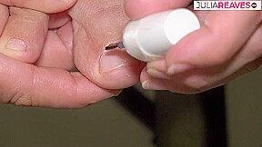 Nail Polish On My Feet And Crumbs Of Feet Between My Toes - KinkyBitches