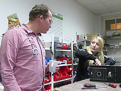 Naive Intern Bare Fucked In The Ass!