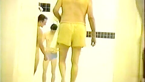 Naked sexy college guys in vintage locker room and shower scenes