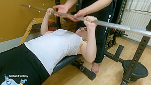 Naughty Blonde Stepsister Loves Working Out And Dicks