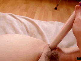 Naughty Girl Masturbates With Dildo - Candy Mays