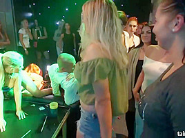 Naughty girls are partying and having group sex with guys, and enjoy every second of it