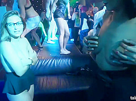 Naughty girls are partying and having group sex with guys, and enjoy every second of it