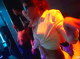 Naughty girls are partying and having group sex with guys, and enjoy every second of it