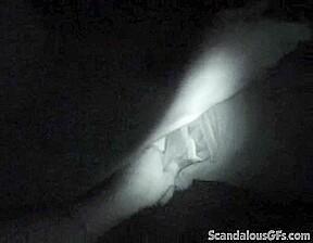 Naughty night vision BJ slut sucks dick