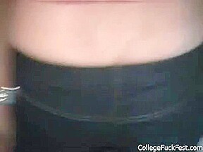 Naughty teen 18+ pussy banged at real frat party