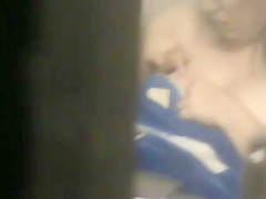 Neighbor MILF spied on through window