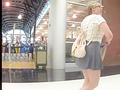 Nerdy Whooty Upskirt Butt