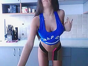 Nice Female Striptease And Masturbation