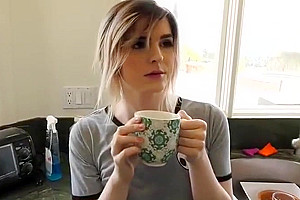 Nice blonde trans fucked hard