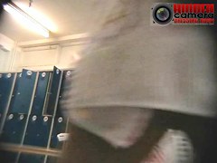 Nice blonde wife caught naked on a spy xxx cam video