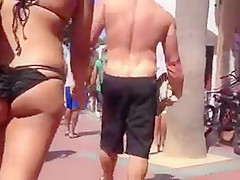 Nice round ass at the beach 2