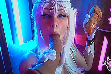 Night Elf Face Fucked By Dragon & Giant 5 Min