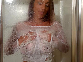 Nikki Mesh Shower Video