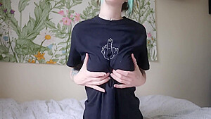No Bra Tit Tease Joi