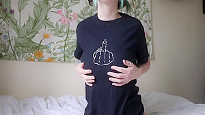 No Bra Tit Tease Joi