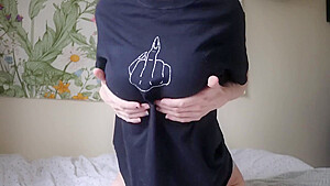 No Bra Tit Tease Joi
