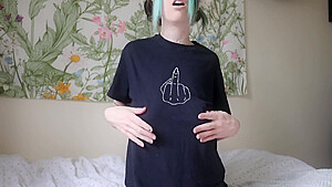 No Bra Tit Tease Joi