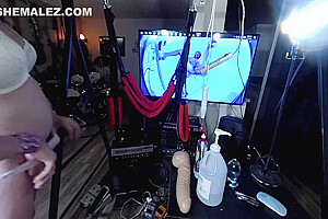 November 2023 Amber Wand Quickie 5 (hangman) Post Op Orgasm Pussy Masturbation Teasing With Lizzy Yum