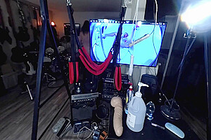 November 2023 Amber Wand Quickie 5 (hangman) Post Op Orgasm Pussy Masturbation Teasing With Lizzy Yum