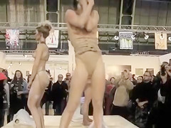Nude Czech models stage a wild performance art piece