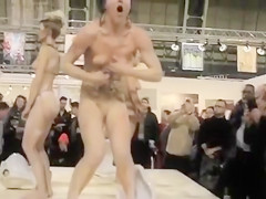 Nude Czech models stage a wild performance art piece