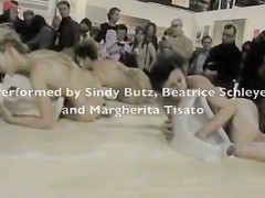 Nude Czech models stage a wild performance art piece
