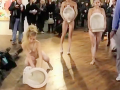 Nude Czech models stage a wild performance art piece
