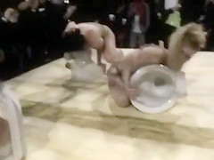 Nude Czech models stage a wild performance art piece