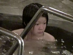 Nude Japanese cutie with boobs hidden in pool water nri067 00