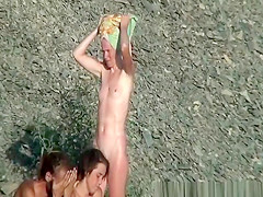 Nudists washing themselfs