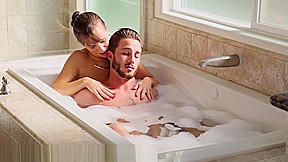 NuruMassage Stepmom Draws Bath for Step son