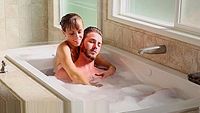 NuruMassage Stepmom Draws Bath for Step son