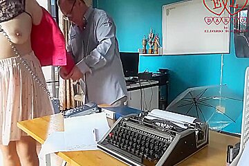 Office Domination Boss Fucks Secretary While She Is On The Phone  Blowjob In Office Cam Full Video