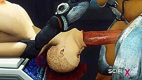 Oh baby! Hot sexy busty girl likes it rough in the sci-fi lab