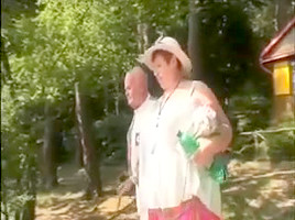 Old Man and Old Wife Fuck Young Woman