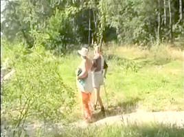Old Man and Old Wife Fuck Young Woman