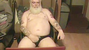Old man having a wank