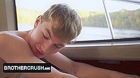 Older And Younger Step-brothers Get Flirty On A Boat Before Intense, Passionate Anal