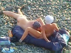 On Public Beach  Oral Sex