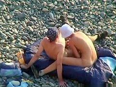 On Public Beach  Oral Sex