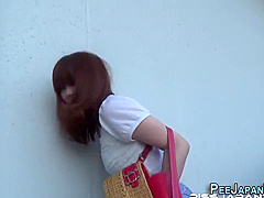 Oriental Skank Caught Pee