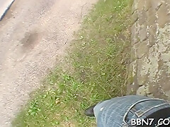 Outdoor Blowjob And Fucking