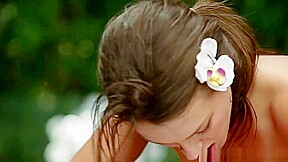 Outdoor Massage Babe Pussylicked On Table