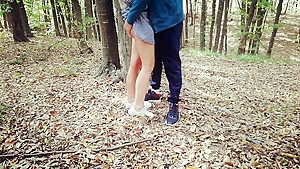 Outdoor Public Forest Fuck, Almost Caught!