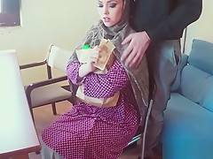 POV fucked muslim babe takes cum in mouth