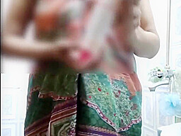 Pakistani Bhabhi Bathing Shower Navi Cleaning