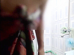 Pakistani Bhabhi Bathing Shower Navi Cleaning