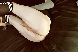 Pale Ladyboy Masturbates Sensually