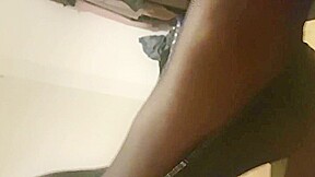 Pants ouvert and clit playing